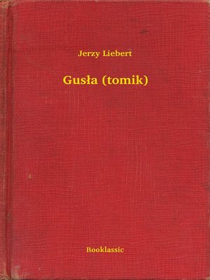 cover image of Gusła (tomik)